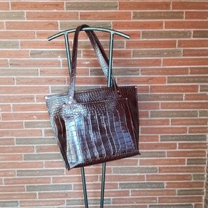 Handmade leather tote bag